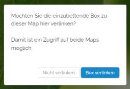 Vorschaubild Abfrage zum Verlinken der Map