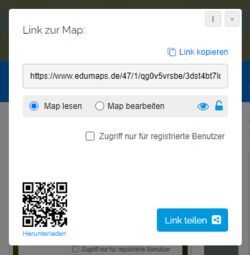 Vorschaubild Zugriffsrechte beim Map-Teilen