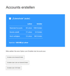 Vorschaubild Seite: Accounts erstellen