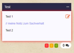 Vorschaubild Eigene Notiz (nur im Bearbeitungsmodus)