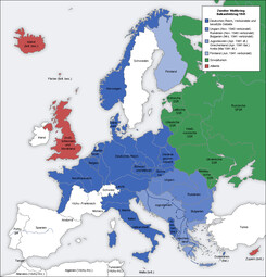 Bild mit GNU-Lizenz: „Zweiter Weltkrieg Europa 1941, Karte de“