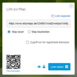 Vorschaubild Zugriffsrecht beim Map-Teilen