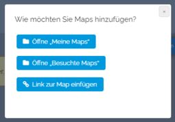 Vorschaubild Auswahl zum Hinzufügen von Maps