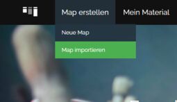 Vorschaubild Hauptmenü mit „Map importieren“