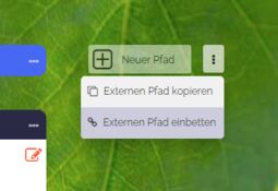 Vorschaubild Option „Externen Pfad einbetten“