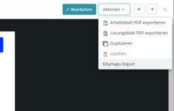 Vorschaubild Edumaps-Export bei Tutory