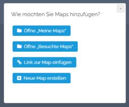 Vorschaubild Auswahl zum Hinzufügen von Maps