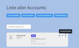 Vorschaubild Button: Account löchen